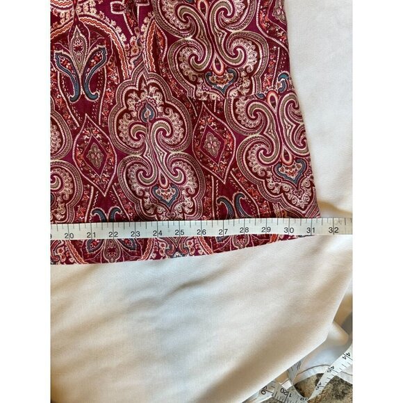 Japna Boho Floral Print Sleeveless Dress Size M Zipper Back Handmade Viscose - Picture 14 of 14